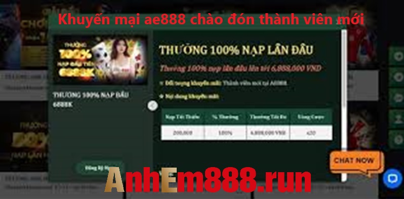 Khuyến mãi AE888 - Chinh phục mọi kèo cược ưu đãi đỉnh cao