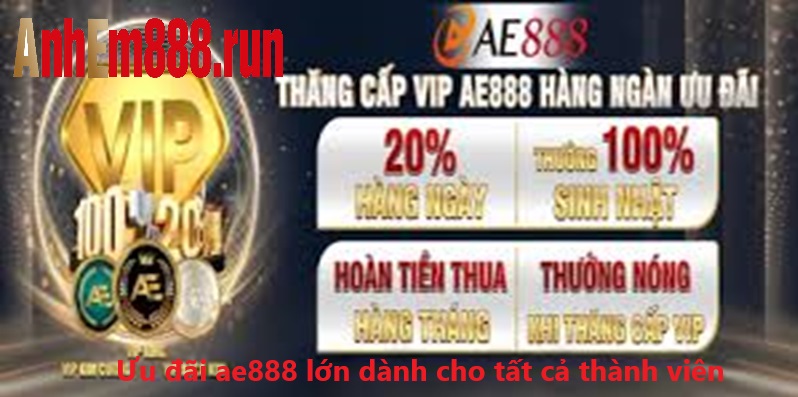Khuyến mại Ae888 - Nhà cái khuyến mại và ưu đãi lớn nhất 2026